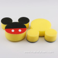 custom cartoon printed double-sided cleaning sponge